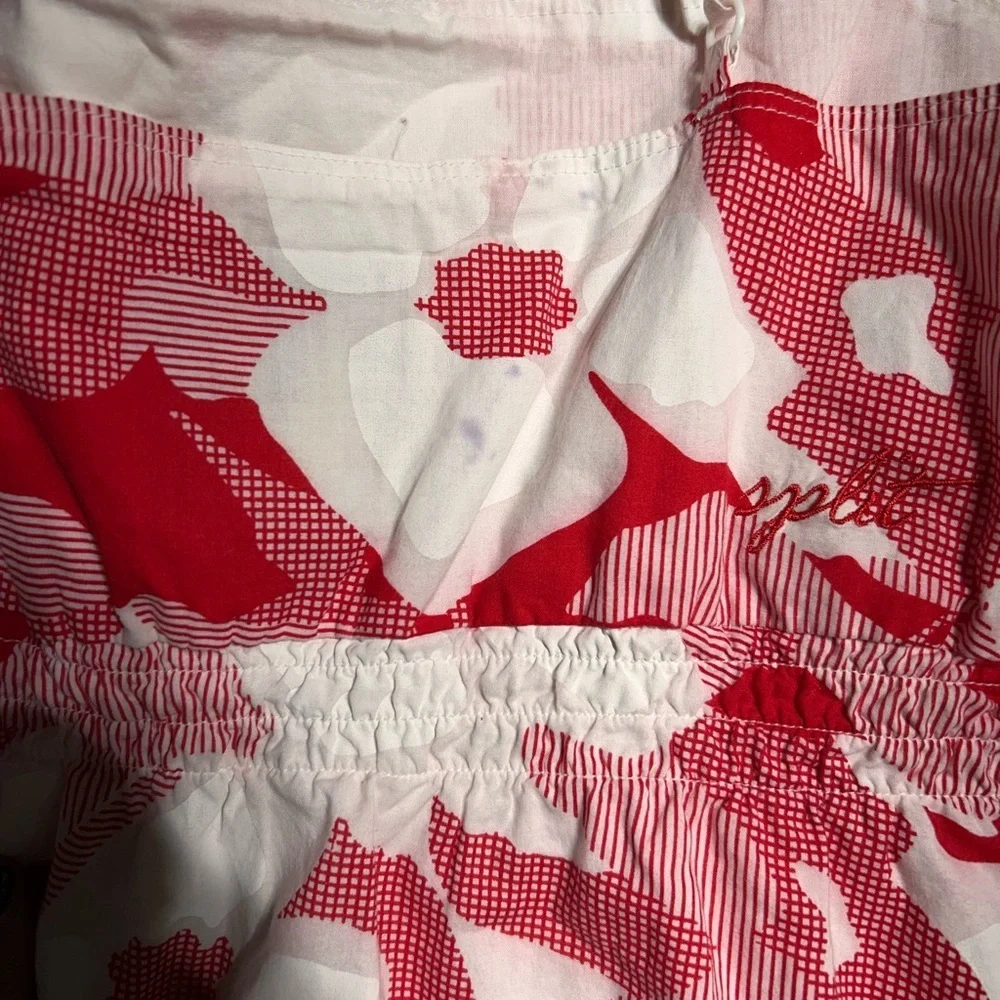 Y2K Split Red Pink and White Mini Sundress - Picture 4 of 5